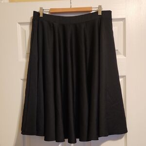 Asos Curve black skater skirt, 16